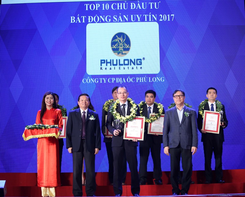 CÔNG TY CP ĐỊA ỐC PHÚ LONG LỌT TOP 10 DOANH NGHIỆP BĐS UY TÍN NHẤT 2017